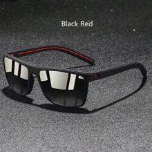 WSZ Fashionable Retro Plaid Pattern Fashion Glasses, , Luxury Brand Designer Model, Square/Rectangular Frame, Tropical Beach Resort Style, Summer Pastel Color Decorative Glasses - 566-2B - View 19