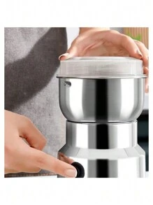 MOLINILLO AUTOMÁTICO. MOLEDOR DE ESPECIAS, SEMILLAS, GRANOS, PRODUCTOS SECOS. PULVERIZA TODO EN CUESTIÓN DE SEGUNDOS. - Plateado - Ver 7