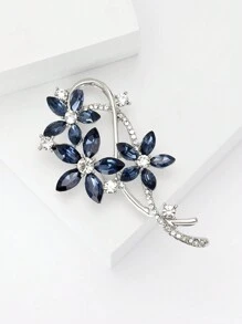 1入時尚閃亮水晶花束胸針，適合女性日常穿著 - 花束 - 查看 4