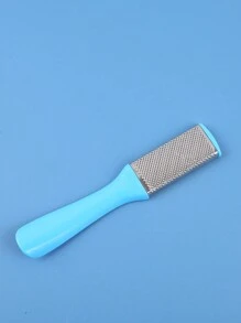 1pc Stainless Steel & Plastic Foot File With Double-Sided Dead Skin Remover And Handle, Foot Care Tool For Pedicure - Multicolor - View 6