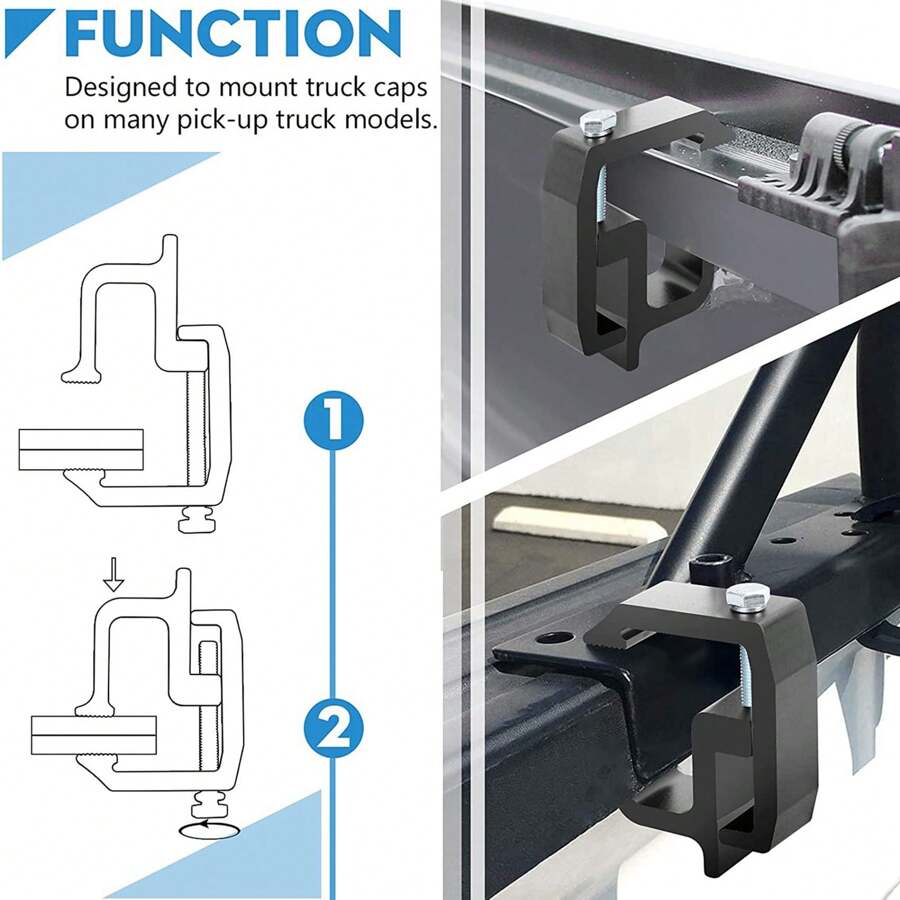 8 Pack Truck Topper Clamps Mounting Clamps Truck Cap Clamps, Truck Bed Clamps And Canopy Clamps