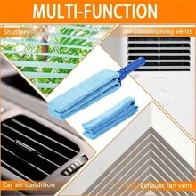 1 chiếc, 16,5x2,8 inch, được nâng cấp, khăn lau bụi mù Venice cỡ lớn với 1 ống bọc sợi siêu mịn, thích hợp để làm sạch rèm, lỗ thông hơi, quạt, lỗ thông hơi ô tô - Nhiều màu - Xem 5