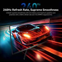 TITANARMY 240Hz Gaming Monitor, 24.5-Inch FHD Computer Monitor (1080p), 1ms MPRT FreeSync Frameless Monitor, 95% DCI-P3,VESA, Tilt Adjustable, DisplayPort & HDMI-Compatible X2, Eye Care, P25A2H - Black - View 4