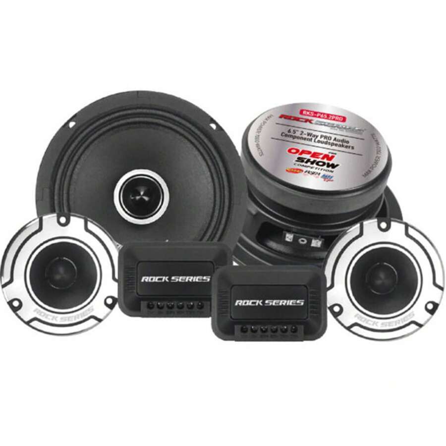 Set De Medios Profesional Rock Series RKS-P65.2PRO 1000 Watts Open Show 2 Vías Performance Series - 6.5" - Ver 1
