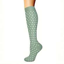 6 Pairs Women's Solid Color And Multicolor Knee High Socks - Multicolor - View 2