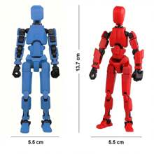 儿童迷你活动玩偶房间装饰 - 藍色和紅色 - 查看 5