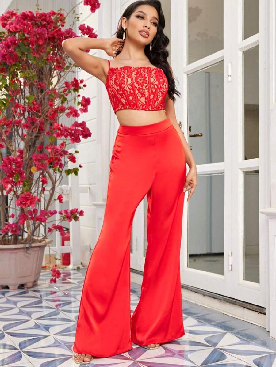 LACE Matching Set - Red - View 1