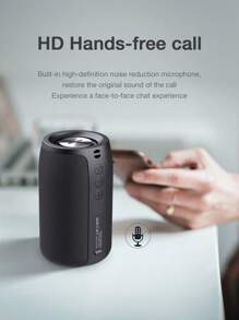 S32 ZEALOT Portable Wireless Speakers, Waterproof Speaker IPX5, 8W Mini Wireless Speaker 5.0, 5-8H Playtime, 1800mAh Battery, Stereo Pairing, MIC/TF Card/USB/AUX For Home/Outdoor Competible For IOS Andriod