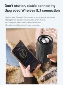 S32 ZEALOT Portable Wireless Speakers, Waterproof Speaker IPX5, 8W Mini Wireless Speaker 5.0, 5-8H Playtime, 1800mAh Battery, Stereo Pairing, MIC/TF Card/USB/AUX For Home/Outdoor Competible For IOS Andriod