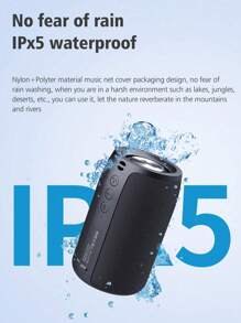 S32 ZEALOT Portable Wireless Speakers, Waterproof Speaker IPX5, 8W Mini Wireless Speaker 5.0, 5-8H Playtime, 1800mAh Battery, Stereo Pairing, MIC/TF Card/USB/AUX For Home/Outdoor Competible For IOS Andriod