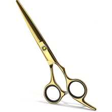 KIM JONG YI Hair Cutting Scissors Shears Professional Barber  6.5 Inch Hairdressing Regular Scissor Salon Razor Edge Hair Cutting Shear Japanese Stainless Steel With Detachable Finger Inserts, Hair Tools, Hair Products And Accessories For Barber Salon Beauty Travel Essentials