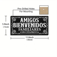 Một, Biển gỗ Tây Ban Nha Cửa Chúa, Biển treo bằng gỗ Nghệ thuật trang trí tường Thích hợp làm Quà tặng cho hiên nhà trang trại gia đình., Trang trí nhà cửa, Trang trí phòng, Trang trí tường - Nhiều màu - Xem 11