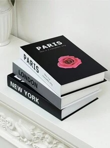 1 件/3 件复古/仿制装饰书，咖啡店/酒店书架道具，照片拍摄、电影和视频最佳礼物 - 彩色 - 查看 5