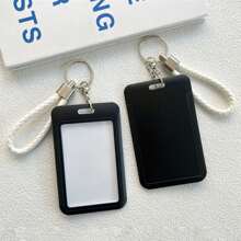 1PC Macaron Solid Color Bus Card Protection Set Student Meal Card Campus Card Access Control Document Access Card For Fall Home Decor - Multicolor - View 20