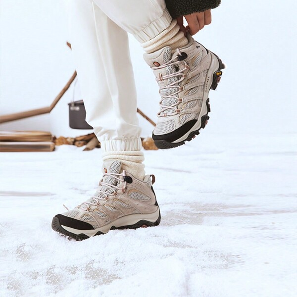 Merrell Zapatos de montañismo y senderismo para mujer, impermeables, con agarre y antideslizantes, marca MOAB3 MID WP
