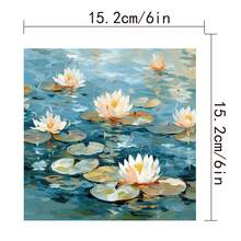 36 Sheets Scrapbook Paper Pad In 6*6'', Art Craft Pattern Paper For Scrapingbook Craft Cardstock Paper, DIY Decorative Background Card Making Supplies – Digital Lily - Blue - View 2