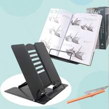 Teaching Assistant Drawing Stand Book Holder Simple Reading Tool Student Bookmark Metal Reading Stand Multi-Functional Fixed Bracket Prevent Page Flipper, Practical - Multicolor - View 3