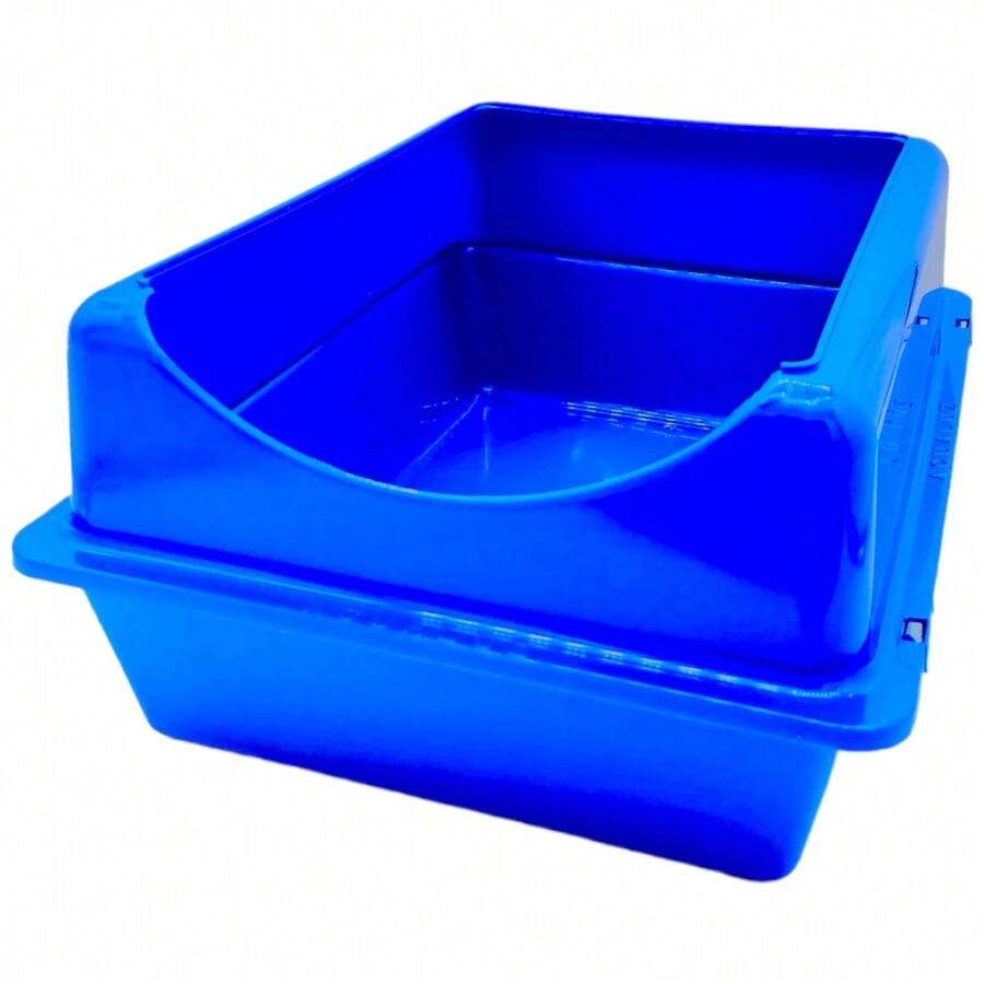 Arenero Grande Para Gato Con Extensión - azul real - Ver 1
