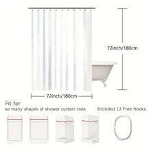 1pc Flannel Customizable Shower Curtain/Background/Wedding Backdrop, Personalized Image, Super Thick And Soft, Suitable As A Gift For Family And Friends, All Seasons Applicable. Can Be Used For Living Room, Sofa, Bedroom, Car, Etc. Home Bathroom Decor Fall Decor Bathroom Accessories Back To School - Multicolor - View 3