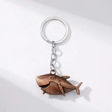 1 Máy Tính Vintage Đơn Giản Sáng Tạo Đại Dương Động Vật Cá Heo Cá Mập Rùa Tôm Móc Khóa, Ô Tô Thời Trang Mặt Dây Chuyền Túi Phụ Kiện Cá Tính Du Lịch Lưu Niệm - Bạc - Xem 17