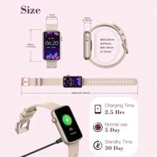 Smart Watches For Women Compatible With IPhone Android Phones, Slim Women's Fitness Bracelet Sports Tracker Digital Watch Step/Sleep Monitor