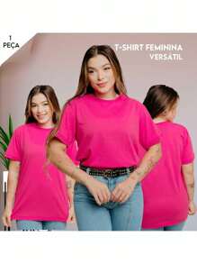 Women T-Shirts - Màu Hồng Tươi - Xem 5