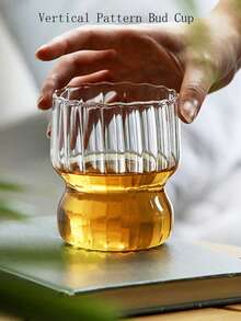 1 vaso de vidrio transparente para hogar, hotel, agua, té, bebidas, yogur, jugo, leche - color transparente - Ver 4