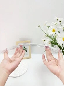 1pc Transparent Floral Bow Painted Lightweight Ultra-Thin Soft Shell Simple/Personalized/TPU Tablet Protective Single Shell, Compatible With IPad Mini 1/2/3/Mini 4/Mini 5/Mini 6/Mini 7/9.7/10.2/10.5/10.9/11-Inch/10th Gen/Air 11-In.(M2)-2024/Pro 11-In.(M4)-2024/Compatible With IPad Air 11-Inch (M3) 2025/Compatible With IPad (A16) 11 Inch 11th Generation 2025, Compatible With Apple Models A7/A8, Models - Pink - View 5