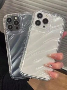 Transparent And Cute Material Clear Phone Protective Case Compatible With IPhone 14/15 With Creative Phantom Color; Compatible With IPhone XS/7/8 Plus/XR/GE/S2/XS Max; Compatible With Apple IPhone P15/Promax/XA/XA Max P14/P13/P12 And P11 - Clear - View 3