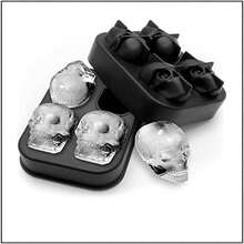 1個4 Cavity圓形矽膠模具-巧克力模具-冰模具，製冰盒製作模具。