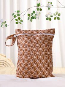 1PC Waterproof Washable Wet Bag For Travel, Stroller, Daycare, Baby Diapers, Yoga, Beach, Pool, Wet Toddler Swimsuits