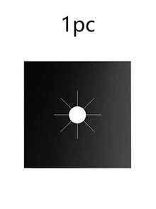 8pcs Black Gas Stove Oil-Proof And Washable Protector Pad, Burner Protection Mat, Stain And Heat Resistant, Made Of PTFE Material, Suitable For Household Gas Stove. - Multicolor - View 11
