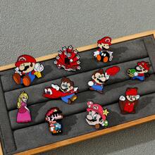 1 Stück kreative Spiel-Brosche, personalisierter  Emaille-Pin, Metall-Abzeichen-Schmuck, Kleidung, Rucksack-Accessoire, Geschenk für Freunde - Spiel-B - Übersicht 7