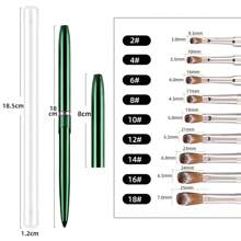 High Quality 100% Kolinsky Acrylic Nail Brush New Product Metal Pure Kolinsky Brush For Acrylic Nails Sizes 2-18 Nail Tool