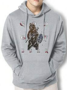 Men Hoodies - 淺灰色 - 查看 1