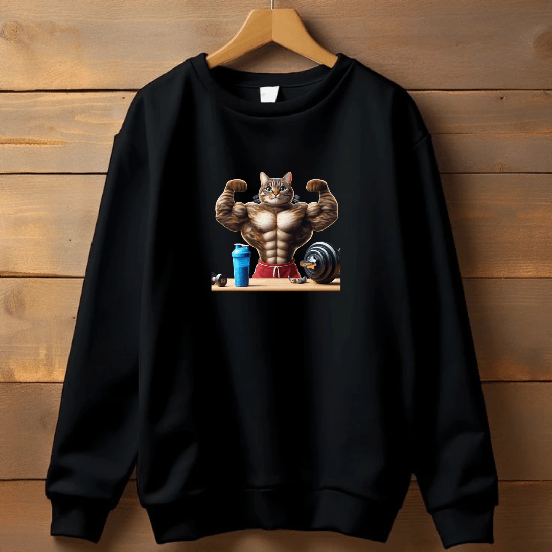 Men Sweatshirts - 黑色 - 查看 1