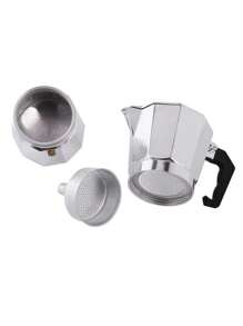 CAFETERA ITALIANA CHICA, CAFÉ DE GRANO AL INSTANTE. SIRVE PARA ESTUFA, PARRILLA ELECTRÍCA, DIRECTO AL FUEGO. RINDE HASTA 6 TAZAS - Plateado - Ver 3