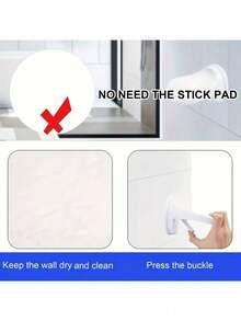 1入浴室洗腳墊，壁掛式腳凳，浴室淋浴腳踏板，帶吸盤的塑料淋浴踏板，浴室配件 - 彩色 - 查看 9