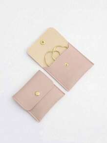 1pc Random Color Jewelry Storage Bag, Small Jewelry Storage Pouch For Travel, Gift For Valentine's Day