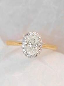 1 PC Charm Cubic Zirconia Ring For Women For Valentine's Day Gift Wedding Anniversary Party Jewelry