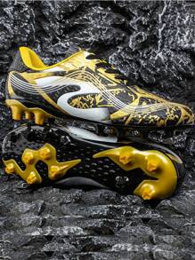 European Unisex Soccer Cleats Athletic Outdoor Firm Ground Football Shoes