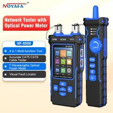 NOYAFA NF-8508 Network Cable Tester With Optical Power Meter VFL,CAT5 CAT6 Cable Toner Ethernet Cable Tester,RJ11 RJ45 Network Tester For Phone,Ethernet,Video,PoE Tester Line Tracer Fiber Tester - Teal Blue - View 1