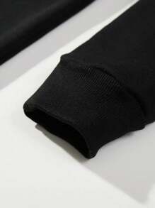 MURAMASA Niños Capucha térmica con bolsillo de canguro - Negro - Ver 3