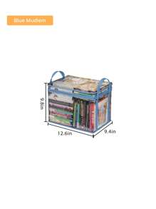 1pc/2pcs Book Storage Bag, Freestanding, Multi-Functional Storage Bag For Living Room, Bedroom, Study, Waterproof PVC Handbag, Toy & Snack Organizer - Four-color - View 21