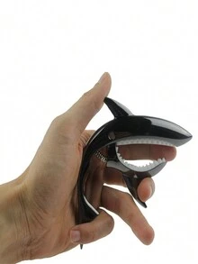 7 Pcs Guitar Capo Shark Capo For Acoustic And Electric Guitar With Good Hand Feeling, No Fret Buzz And Durable(Black) - Gun Color Shark + Pick - View 10