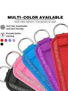 1 pieza Correas de tobillo de patada de máquina de cable para accesorio de puño de entrenamiento de glúteo de gimnasio en casa con correas de pierna ajustables y acolchado de neopreno - Rosa - Ver 3