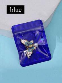 30入組pe珠寶袋,全息便攜式密封包裝袋,適用於耳夾和胸針,情人節禮物