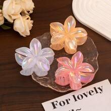 6pcs Summer Beach Flower Hair Claw Clips - 6pcs For Thick Hair, Strong Fixation And Non-Slip, Hawaiian Style, Holiday Style, Cute Large Hair Clips, Banana Clips For Thin Hair, Hair Accessories For Women Girls Holiday Gifts - Multicolor - View 10