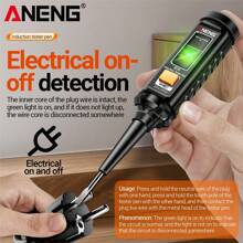 ANENG B15 Screwdriver Tester Highlight Color Indicator Light Professional Electrician Induction Teste Pen Test Tools - Black - View 7