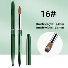 High Quality 100% Kolinsky Acrylic Nail Brush New Product Metal Pure Kolinsky Brush For Acrylic Nails Sizes 2-18 Nail Tool